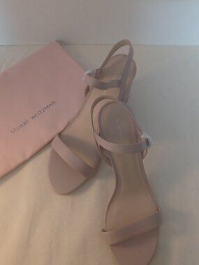 Stuart Weitzman Dancer 75 Block Heel Sandals – Dolce | Size 10B | NWOT